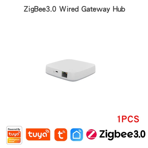 Проводной шлюз Tuya Zigbee 3,0, хаб с дистанционным управлением, протокол Zigbee через приложение Smart, Голосовое управление через Alexa Google Home Tmall