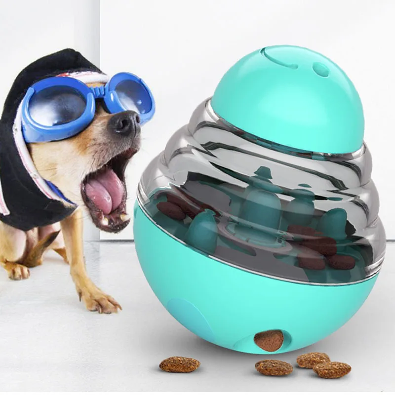 Dog Cat Toy Food Dispensing Tumbler Food Dispensing Supplie Pup Squeaky Toys Balls Game for Dogs Interactive Dog Ball 
Dog Cat Toy Food Dispensing Tumbler Food Dispensing Supplie Pup Squeaky Toys Balls Game for Dogs Interactive Dog Ball