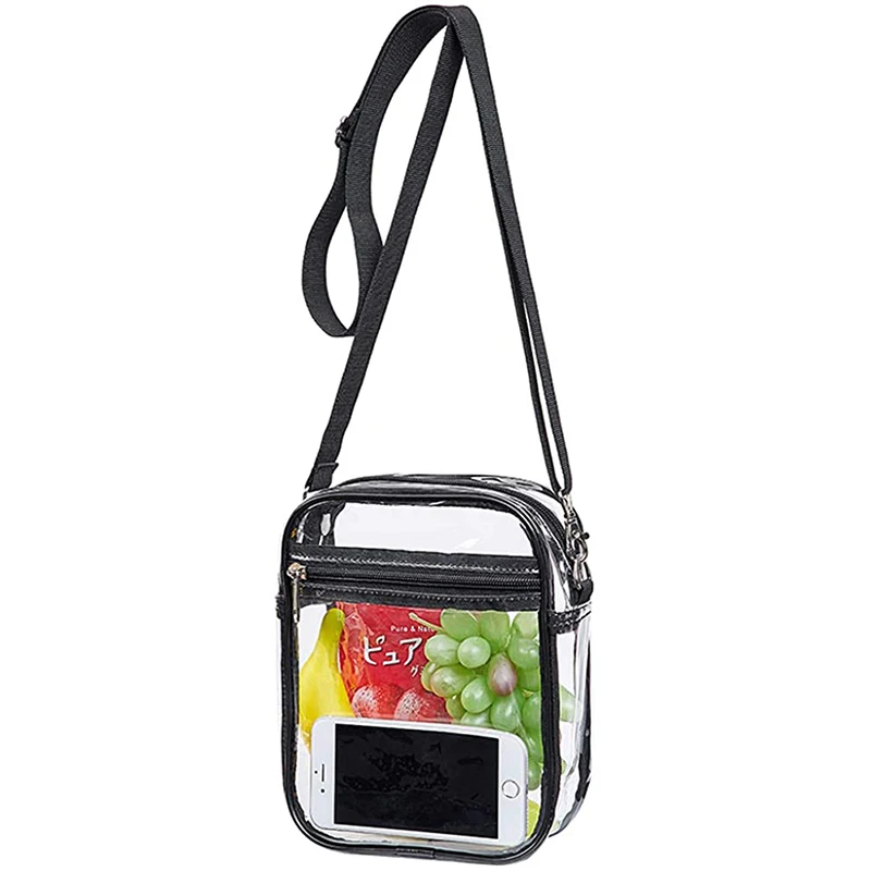 Clear Crossbody Bag PVC Transparent Unisex Small Shoulder Messenger Stadium Approved Clear Purse Bag for Concerts Sports Events
Clear Crossbody Bag PVC Transparent Unisex Small Shoulder Messenger Stadium Approved Clear Purse Bag for Concerts Sports Events