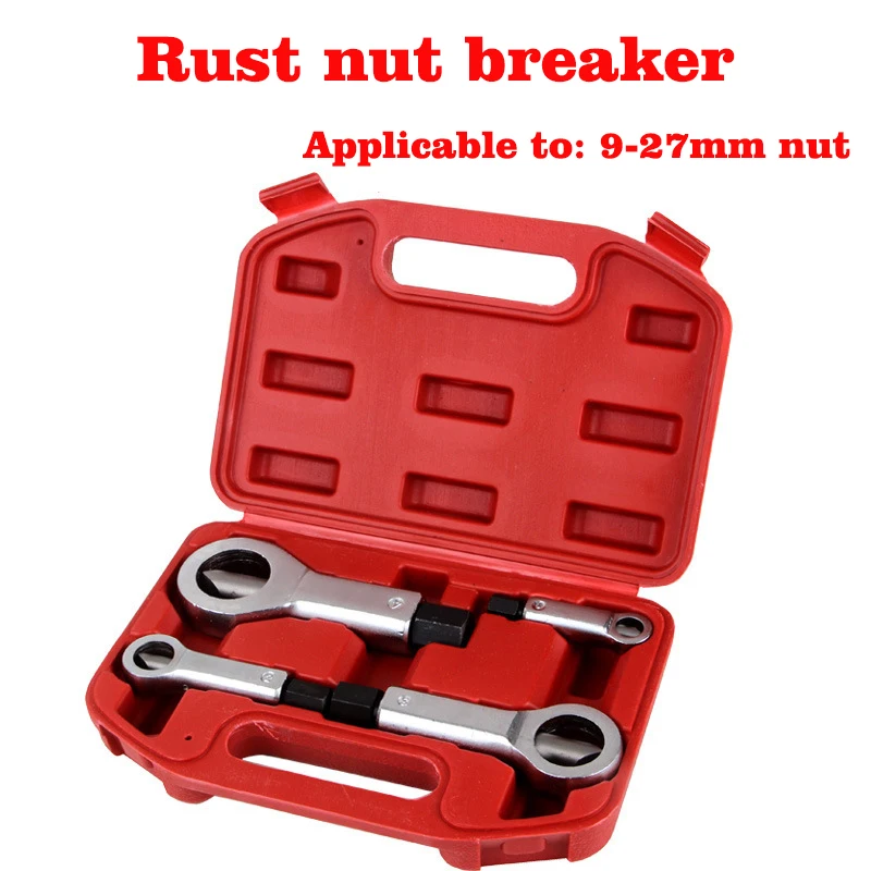 

9-27mm Heavy-Duty Nuts Splitter Tools Set Break Damaged Nuts Splitter Cracker Remover Rust Cutter Extractor Hand Splitting Tools
