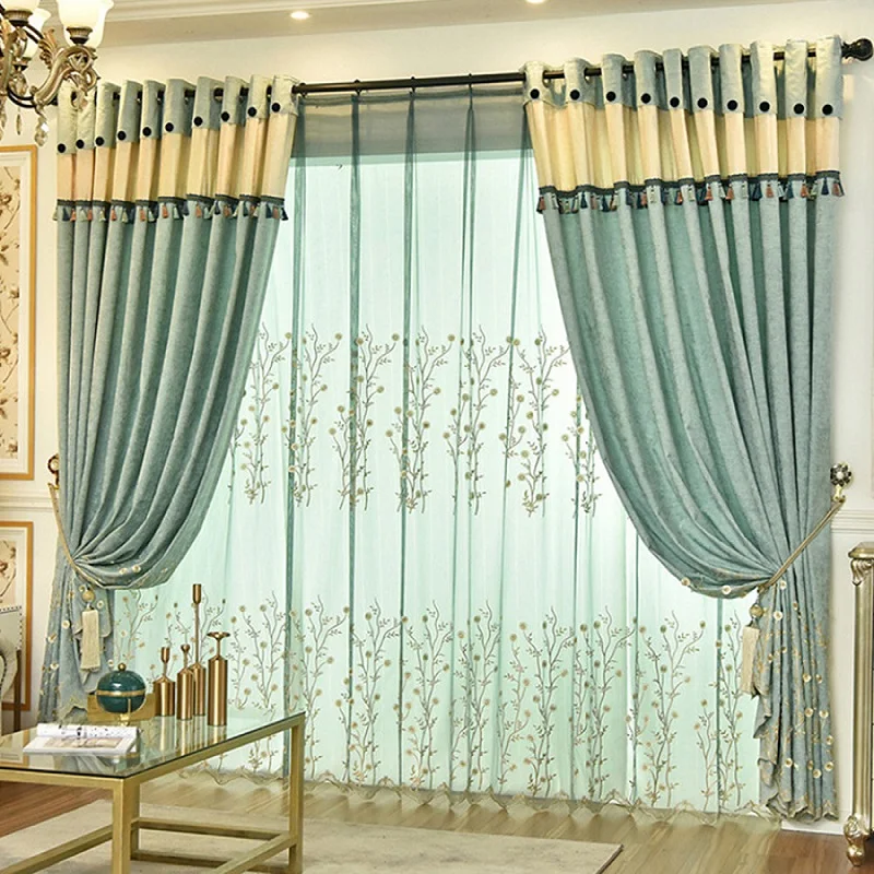 Modern Chenille Embroidered Shading Curtain For Windows Blackout Curtain Custom for Living Room Bedroom Decoration No Fading
Modern Chenille Embroidered Shading Curtain For Windows Blackout Curtain Custom for Living Room Bedroom Decoration No Fading