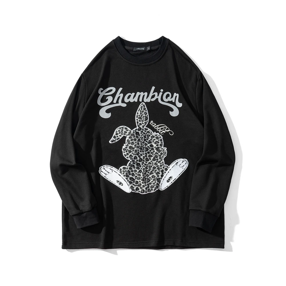 Leopard Rabbit Long Sleeve Winter Oversized T-shirts Women Harajuku Streetwear Tees Hip Hop New Fashion Cotton Casual Tops
Leopard Rabbit Long Sleeve Winter Oversized T-shirts Women Harajuku Streetwear Tees Hip Hop New Fashion Cotton Casual Tops
