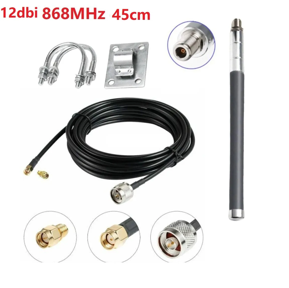 Комплект антенны LoRa 10dBi 915 МГц для HNT RAK Helium Hotspot Miner V2 V1 Bobcat Miner 300 Syncrob It Dragino LPS8 MatchX M2 Pro Long
Комплект антенны LoRa 10dBi 915 МГц для HNT RAK Helium Hotspot Miner V2 V1 Bobcat Miner 300 Syncrob It Dragino LPS8 MatchX M2 Pro Long