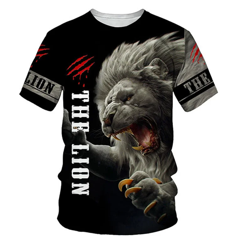 2022 The king lion 3d print male t-shirt 2022 summer new neck short sleeve t-shirts tops style 3d men's clothing casual fashion
2022 The king lion 3d print male t-shirt 2022 summer new neck short sleeve t-shirts tops style 3d men's clothing casual fashion