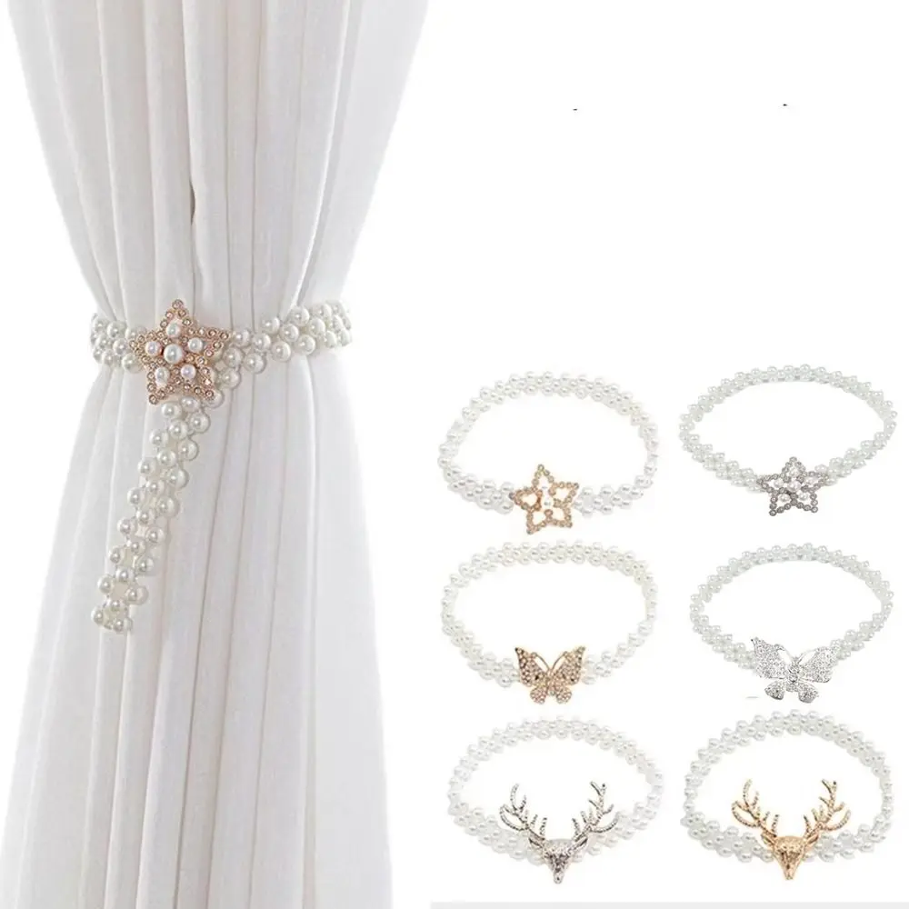 Pearl Elastic Stretchable Curtain Clip Metal Curtains Holders Creative Deer Head Butterfly Curtain Buckles Home Decor
Pearl Elastic Stretchable Curtain Clip Metal Curtains Holders Creative Deer Head Butterfly Curtain Buckles Home Decor