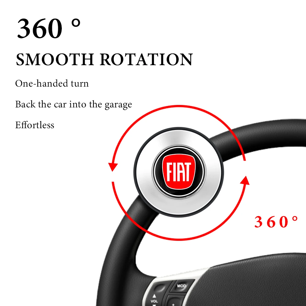 For Fiat 500 Punto Abarth Stilo Ducato Car Turning Steering Wheel Booster Spinner Knob 360°Rotation Power Handle Ball Accessory
For Fiat 500 Punto Abarth Stilo Ducato Car Turning Steering Wheel Booster Spinner Knob 360°Rotation Power Handle Ball Accessory
