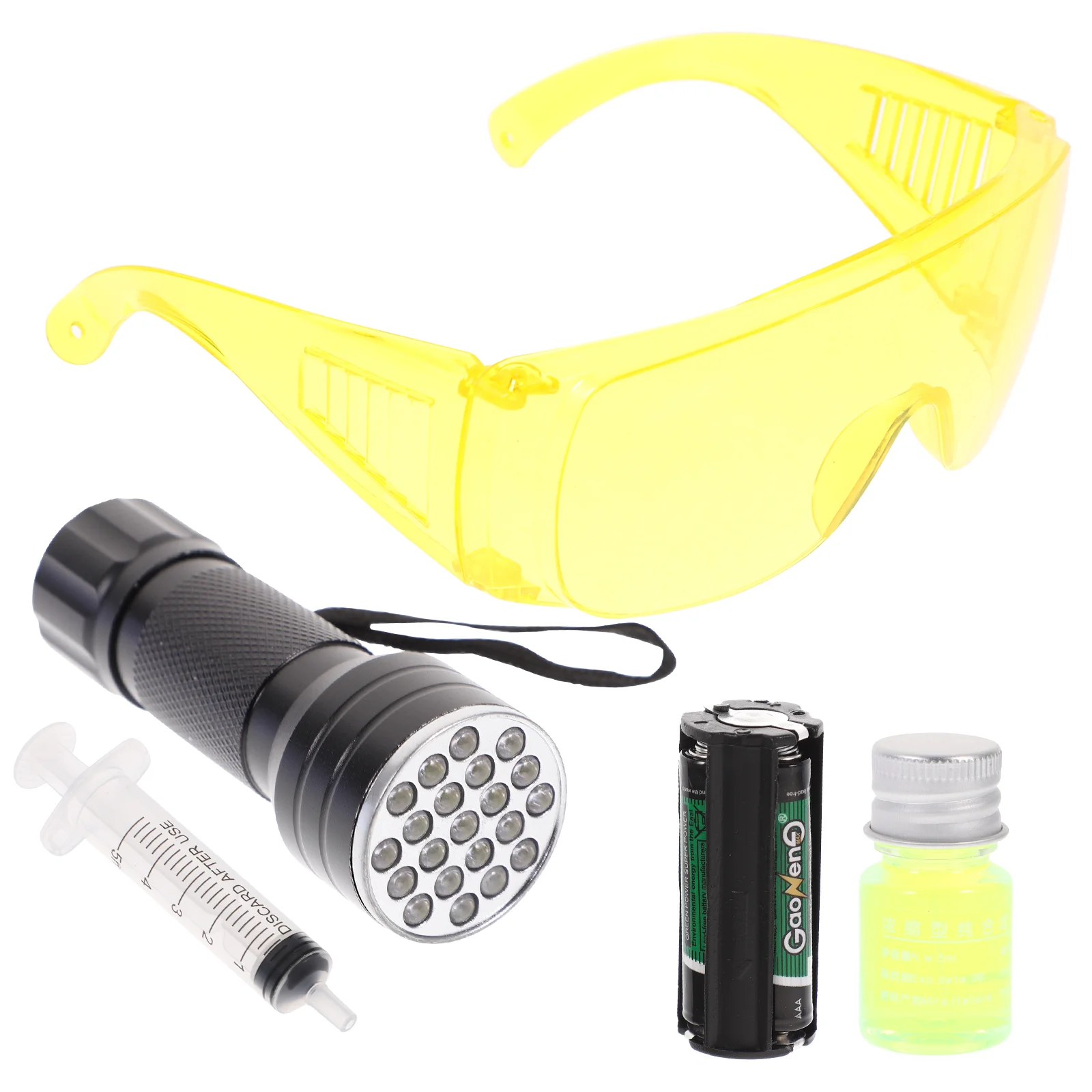 Leak Test Tool Air Conditioner Detection UV Flashlight Kit AC Earth Tones Stainless Steel Refrigerant
Leak Test Tool Air Conditioner Detection UV Flashlight Kit AC Earth Tones Stainless Steel Refrigerant