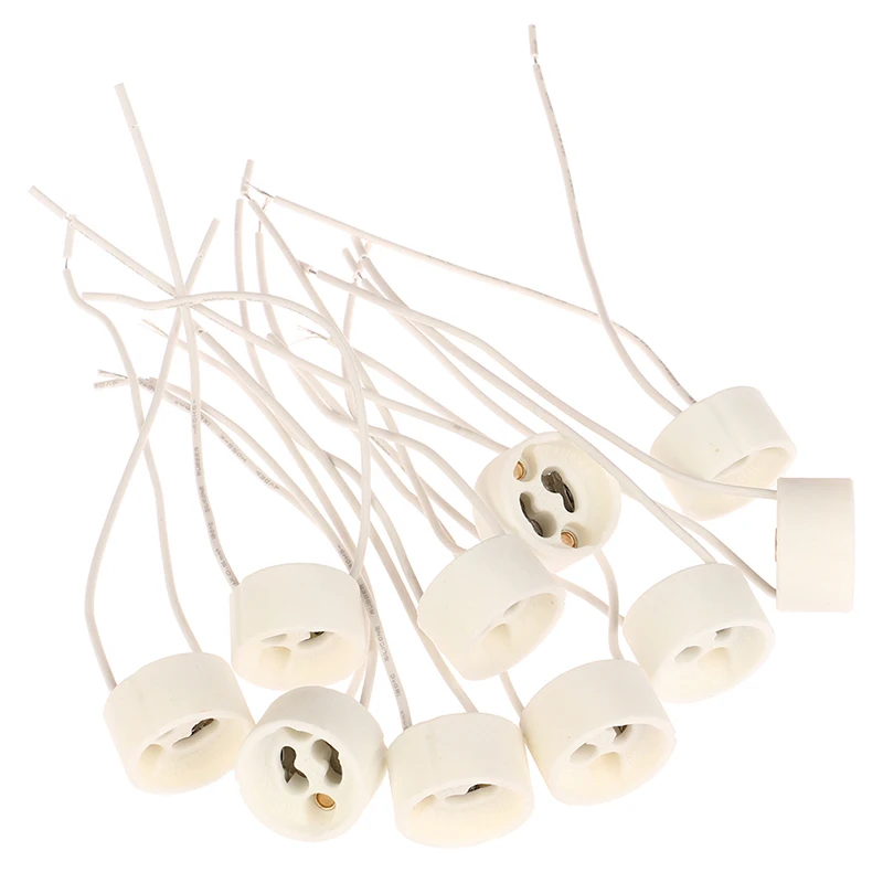 10 шт., Цоколь для лампы GU10, с кабелем
10 шт., Цоколь для лампы GU10, с кабелем