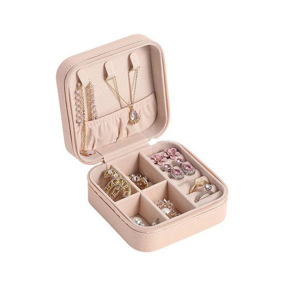 Portable Jewelry Box PU Leather Jewelry Storage Organizer Display Box Travel Jewelry Case Boxes Storage Zipper Bag
Portable Jewelry Box PU Leather Jewelry Storage Organizer Display Box Travel Jewelry Case Boxes Storage Zipper Bag