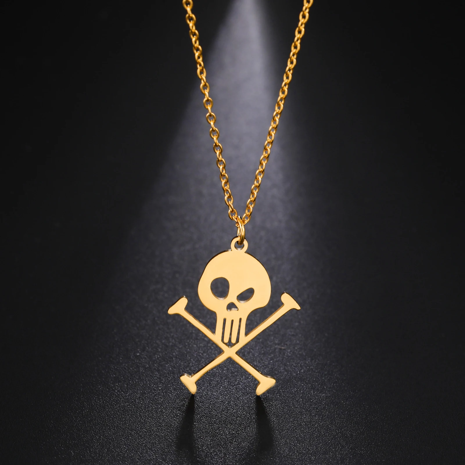 Amaxer Evil Skull Cross Necklace for Women Men Pirate Treasure Skeleton Pendant Choker Birthday Cosplay Jewelry Party Gift
Amaxer Evil Skull Cross Necklace for Women Men Pirate Treasure Skeleton Pendant Choker Birthday Cosplay Jewelry Party Gift