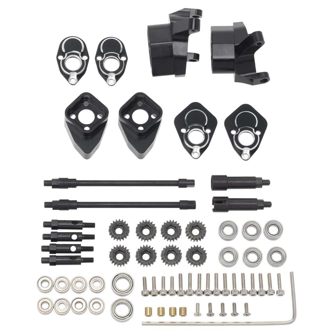 Metal Front and Rear Portal Axle Set for Axial SCX24 Gladiator JLU Bronco C10 Deadbolt 1/24 RC Crawler Car Upgrades 2
Metal Front and Rear Portal Axle Set for Axial SCX24 Gladiator JLU Bronco C10 Deadbolt 1/24 RC Crawler Car Upgrades 2