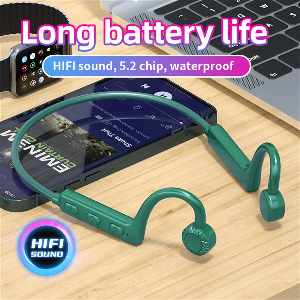Ks-19 Bone Conduction Earphones Bluetooth-compatible Hanging Neck Business Headphones Sports Waterproof Earbuds Music Headset
Ks-19 Bone Conduction Earphones Bluetooth-compatible Hanging Neck Business Headphones Sports Waterproof Earbuds Music Headset