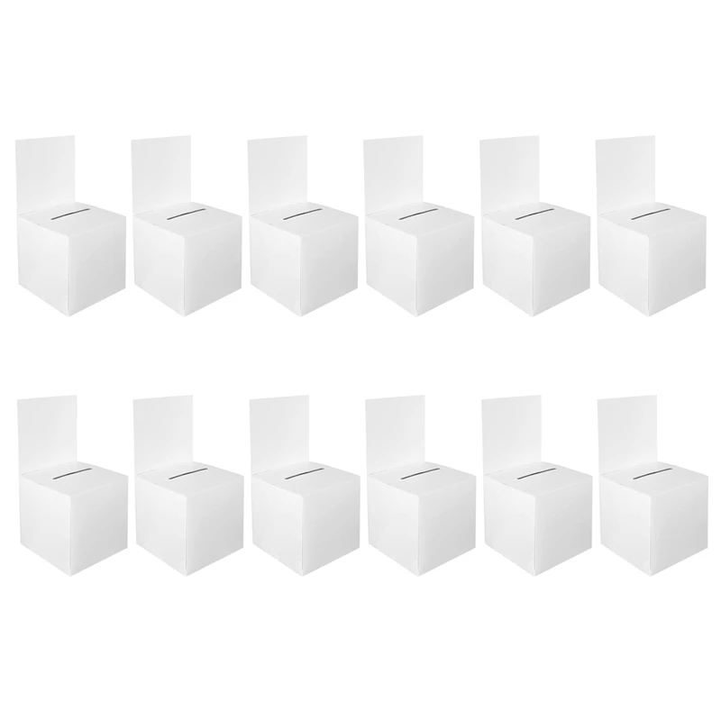 12 Pcs Sweepstakes Ballot Box Donation Box Ballot Box For Fundraising 6 X 6 X 6 Inches
12 Pcs Sweepstakes Ballot Box Donation Box Ballot Box For Fundraising 6 X 6 X 6 Inches
