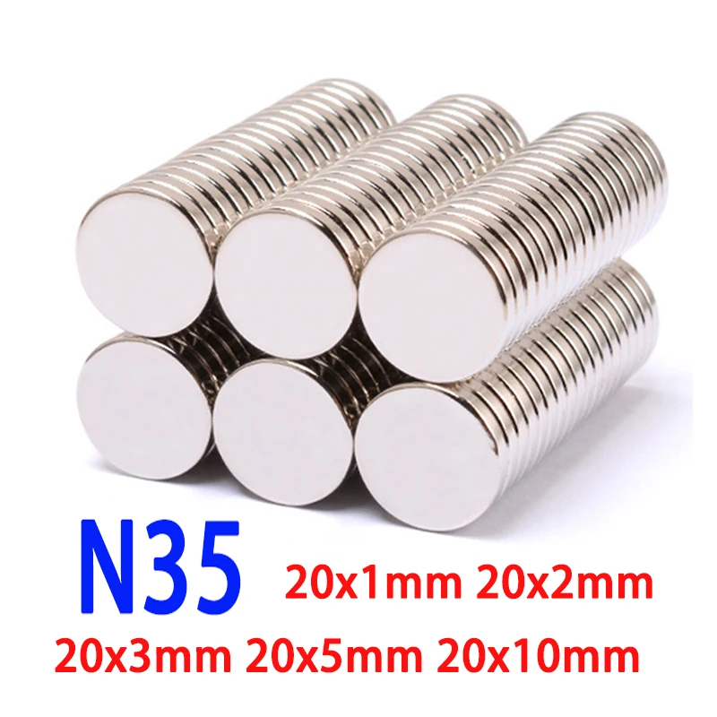 Disc Neodymium Magnets 20x1 20x2 20x3 20x5 20x10 mm Strong Magnetic Refrigerator Magnets NdFeB Process Sound Field Electronics
Disc Neodymium Magnets 20x1 20x2 20x3 20x5 20x10 mm Strong Magnetic Refrigerator Magnets NdFeB Process Sound Field Electronics