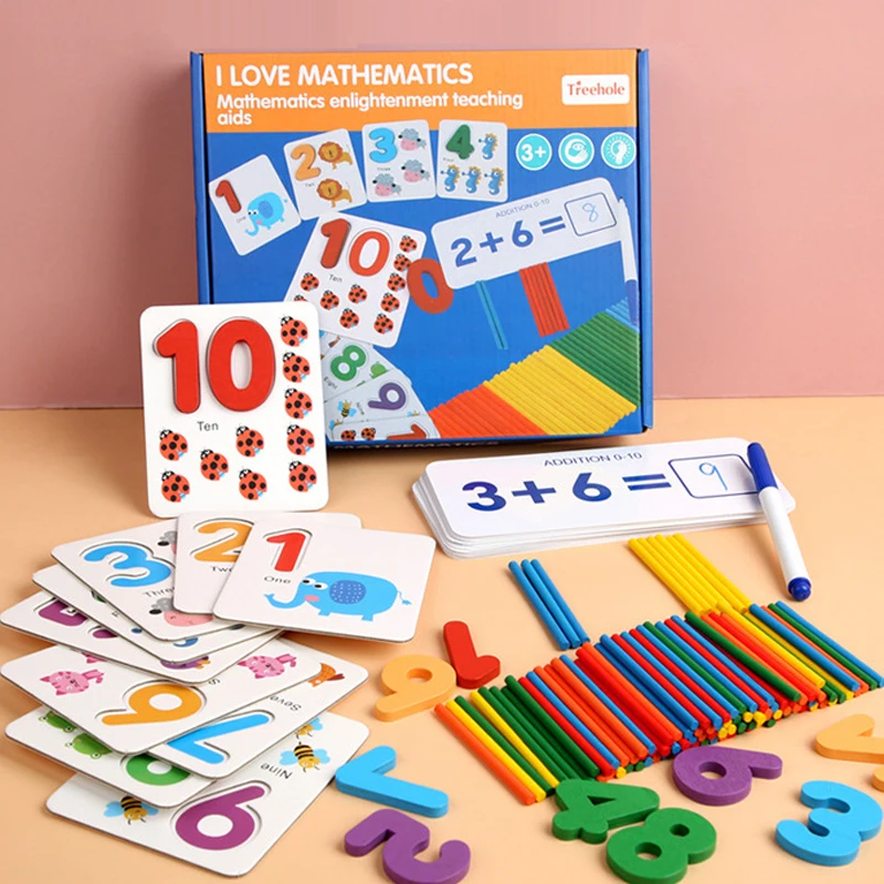 Kids Teaching Early Learning Aids Toddler Educational Toy Wooden Number Matching Addition and Subtraction Math Toys for Children
Kids Teaching Early Learning Aids Toddler Educational Toy Wooden Number Matching Addition and Subtraction Math Toys for Children