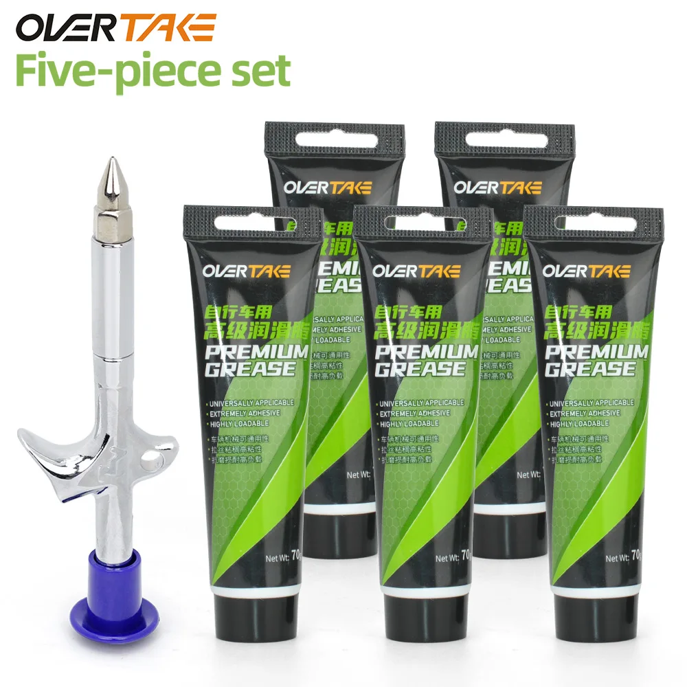 OVERTAKEN Grease Gun Kit Green Apple Bearing Grease Wheel BB Grease Oil Grease Shimano Sram's Grease 5PCS MTB Grease
OVERTAKEN Grease Gun Kit Green Apple Bearing Grease Wheel BB Grease Oil Grease Shimano Sram's Grease 5PCS MTB Grease
