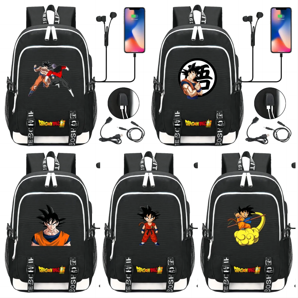 16inch Dragon Ball School Bag Children's Dragon Ball Cartoon Character Backpack Wukong Boy and Girl Schoolbag
16inch Dragon Ball School Bag Children's Dragon Ball Cartoon Character Backpack Wukong Boy and Girl Schoolbag