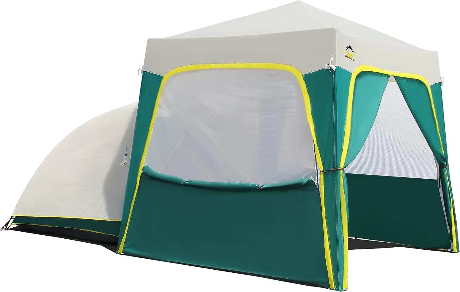 Modular Tent with 6.5' x 6.5' Patented Central Lock Pop UP Instant Canopy, with 4 Weight Bags, 4 Ropes and 8 Stakes, Gre
Modular Tent with 6.5' x 6.5' Patented Central Lock Pop UP Instant Canopy, with 4 Weight Bags, 4 Ropes and 8 Stakes, Gre