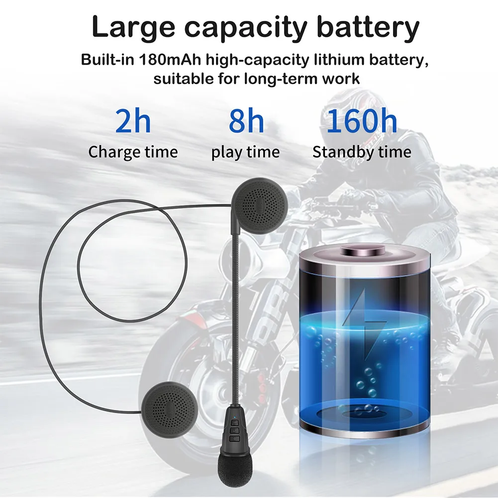 Ultra-Thin Motorcycle Headset Wireless Bluetooth Headset Music Player Motorcycle Accessories Helmet Walkie-talkie
Ultra-Thin Motorcycle Headset Wireless Bluetooth Headset Music Player Motorcycle Accessories Helmet Walkie-talkie