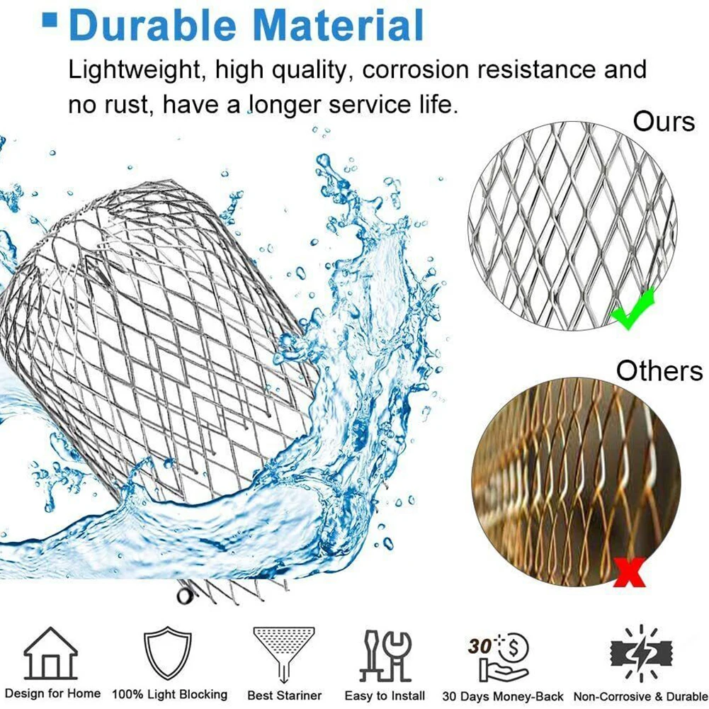 Leaf Catcher Gutter Screens Strainer Stops Blockage Aluminum Alloy Aluminum Gutter Guard Debris Drain Net Cover
Leaf Catcher Gutter Screens Strainer Stops Blockage Aluminum Alloy Aluminum Gutter Guard Debris Drain Net Cover