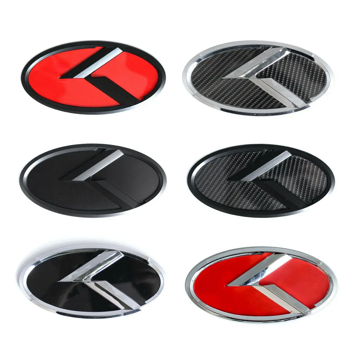 

Логотип 3D K, эмблема на передний капот автомобиля, задний багажник, значок, наклейки для Sportage Sorento Optima Forte Rio Stinger K5