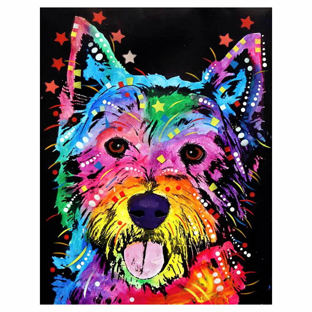 KamyYi 5d Diamond Painting Colorful Dog DIY Mosaic Handmade Full Square/Round Diamond Embroidery Home Decoration 
KamyYi 5d Diamond Painting Colorful Dog DIY Mosaic Handmade Full Square/Round Diamond Embroidery Home Decoration