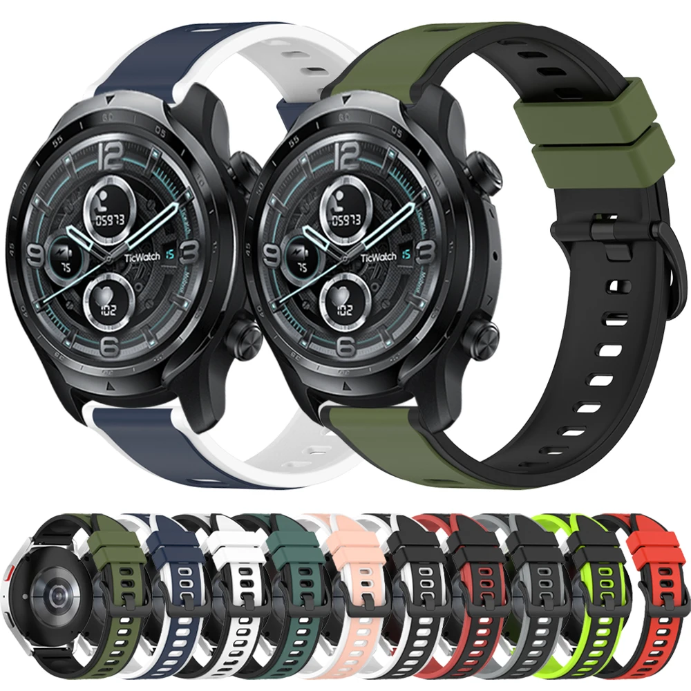 20/22mm Sports Silicone Strap For TicWatch Band Pro 3 Ultra GPS /GTX/S2/E2/E3/GTH Bracelet Band Replacement Wristbands Soft Belt
20/22mm Sports Silicone Strap For TicWatch Band Pro 3 Ultra GPS /GTX/S2/E2/E3/GTH Bracelet Band Replacement Wristbands Soft Belt