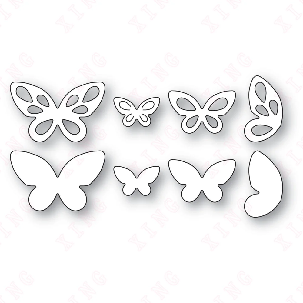 

Newest Valentine's Day Scrapbook Decoration Embossing Templates 2023 Diy Greeting Card Handmade Craft Teardrop Butterflies Molds