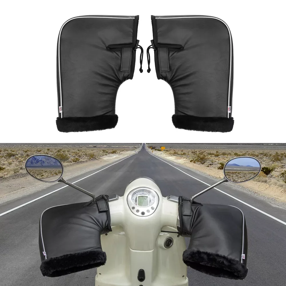 Big Sale! Scooter Handlebar Gloves with Reflective Strip Windproof Waterproof Warm Motorbike Handle Bar Hand Cover Muffs Leather
Big Sale! Scooter Handlebar Gloves with Reflective Strip Windproof Waterproof Warm Motorbike Handle Bar Hand Cover Muffs Leather