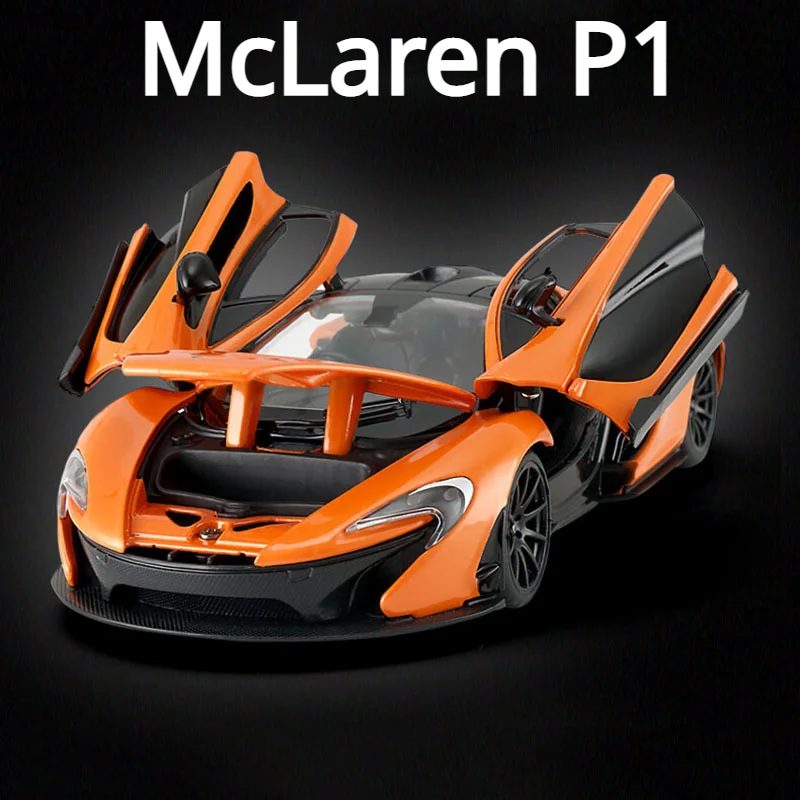

1:24 McLaren P1 Alloy Die Casting Sports Car Static Model 7.48 Inches Collection Original Box Boy Gifts 3 Doors Opened F345