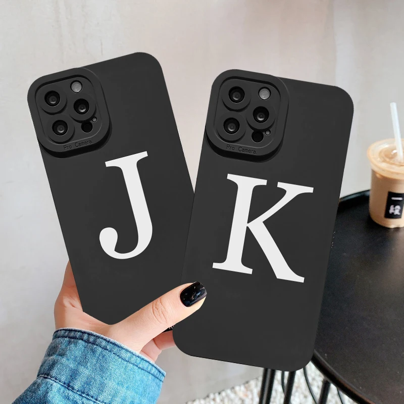 Initial Letter A Z Fashion Phone Case For iPhone 11 13 12 14 Pro Max 7 8 Plus SE2 X XS XR Luxury White Plain Letter Soft Covers
Initial Letter A Z Fashion Phone Case For iPhone 11 13 12 14 Pro Max 7 8 Plus SE2 X XS XR Luxury White Plain Letter Soft Covers