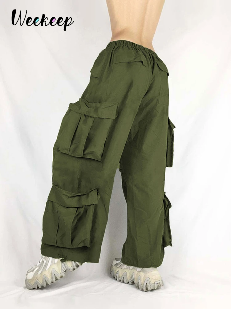 Weekeep y2k Cargo Pants Drawstring Low Rise Boyfriend Oversized Casual Trousers Pocket Patchwork Sweatpants Women Jogger Capris
Weekeep y2k Cargo Pants Drawstring Low Rise Boyfriend Oversized Casual Trousers Pocket Patchwork Sweatpants Women Jogger Capris