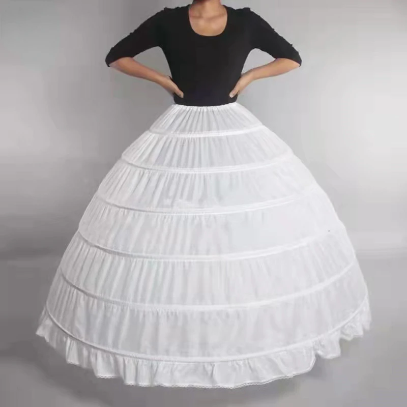 Six Steel Skirt Bridal Veil White Ball Gown Dress Underskirt All-match Wedding Dresses Petticoat Hight Waist Evening Robe Bustle
Six Steel Skirt Bridal Veil White Ball Gown Dress Underskirt All-match Wedding Dresses Petticoat Hight Waist Evening Robe Bustle
