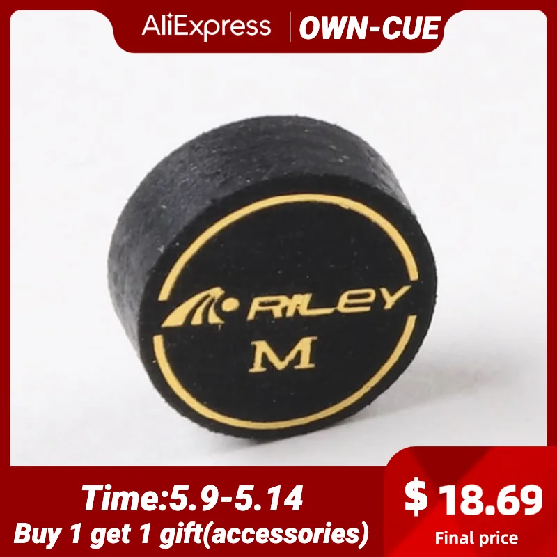 RILEY Official Professional Snooker Tip Several Layers M Black Durable Tip Professional Billiard Accessories Original 2019
RILEY Official Professional Snooker Tip Several Layers M Black Durable Tip Professional Billiard Accessories Original 2019