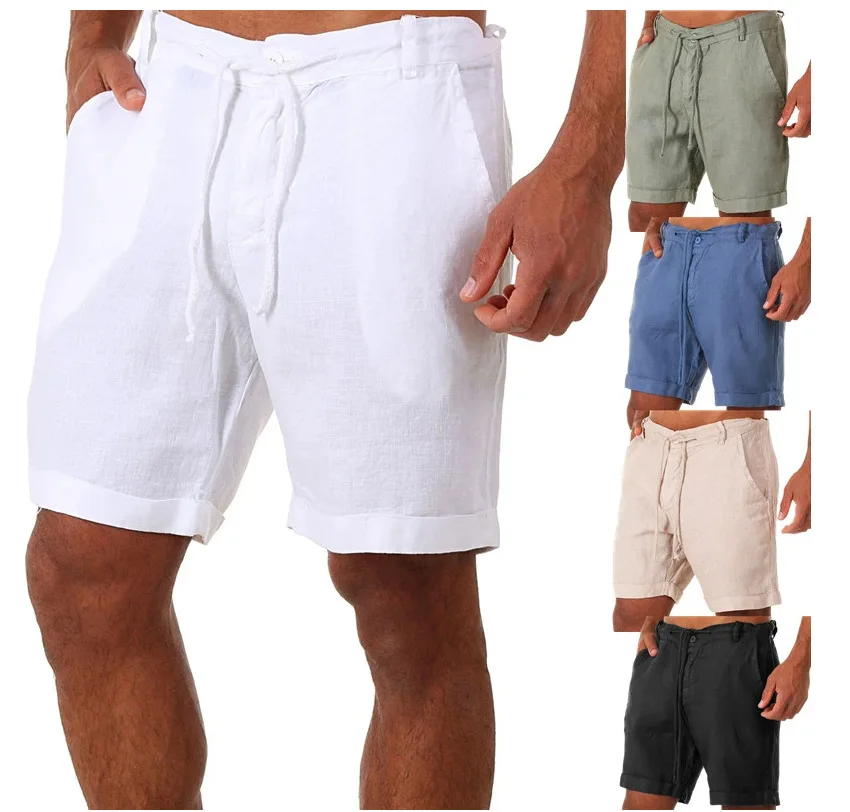 2023 New Cotton Linen Shorts Men Pants Summer Solid Color Loose Drawstring Short Trousers Men Streetwear Casual Beach Shorts
2023 New Cotton Linen Shorts Men Pants Summer Solid Color Loose Drawstring Short Trousers Men Streetwear Casual Beach Shorts