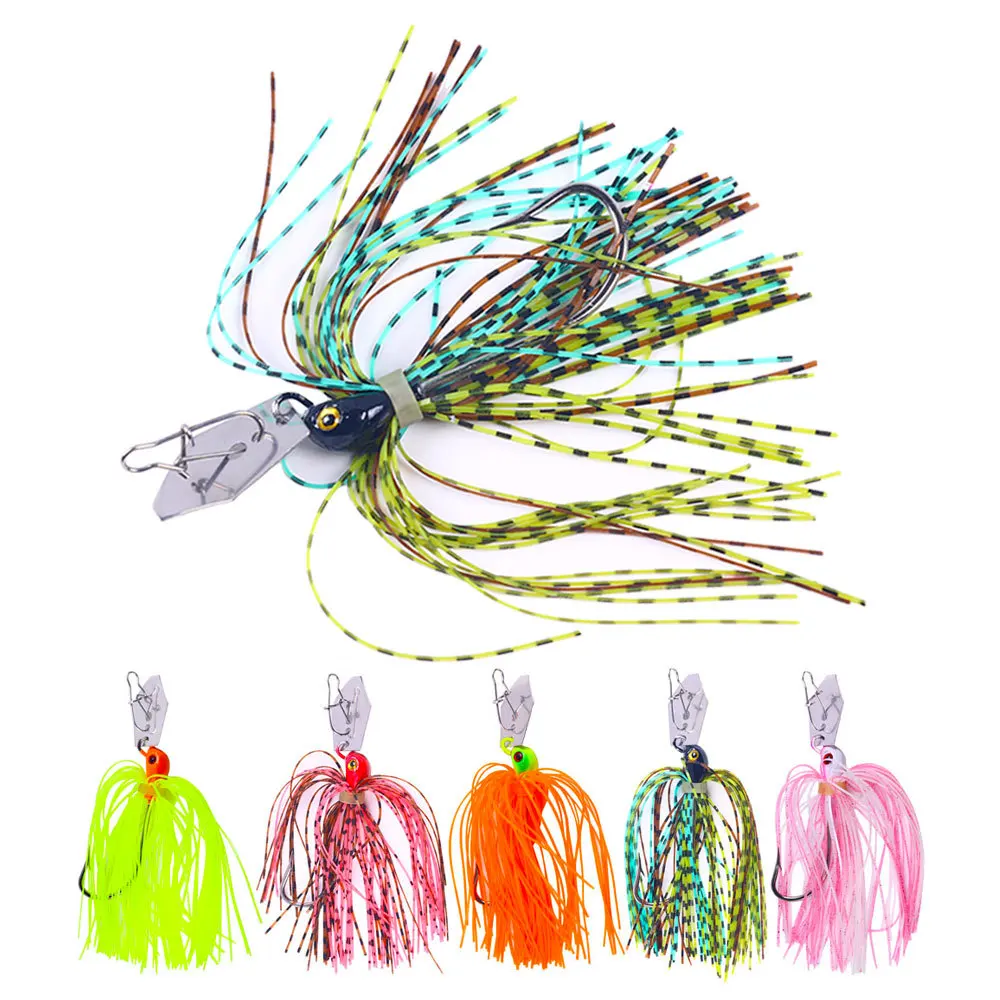 

Husky Soft Bait Jig Hook 10.8G Water Baffle Rotating Composite Sequins Lure Sea Fishing Hanging Bottom Bass Bait