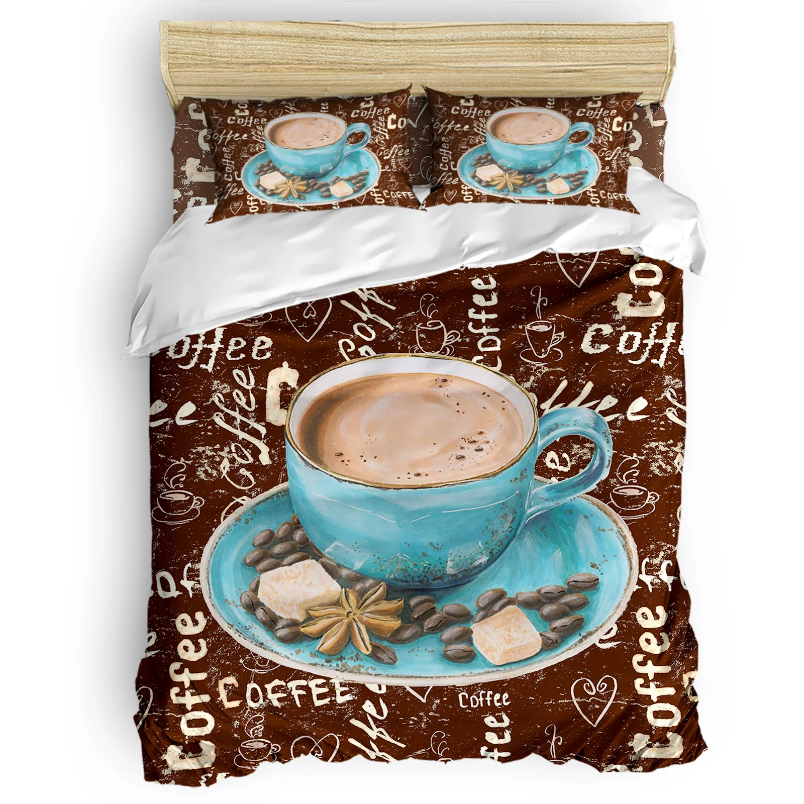 Retro Style Coffee Farmhouse Rustic Comfortable Household Goods Bedroom Bed Luxury Duvet Cover 2/3/4 Pieces
Retro Style Coffee Farmhouse Rustic Comfortable Household Goods Bedroom Bed Luxury Duvet Cover 2/3/4 Pieces