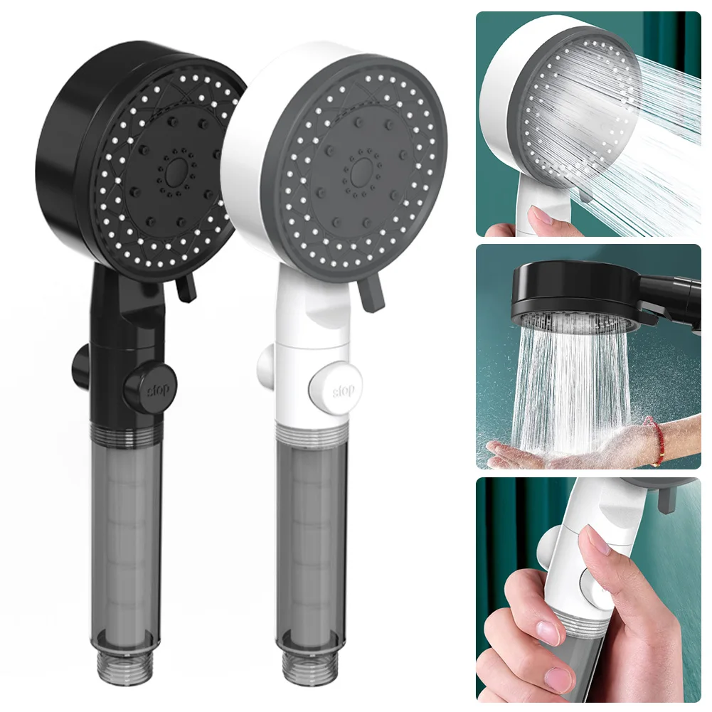 Portable Shower Nozzle 10 Modes High-Pressure Filtered Shower Head One Key Stop Water Bathroom Handheld Showerhead Bathroom Tool
Portable Shower Nozzle 10 Modes High-Pressure Filtered Shower Head One Key Stop Water Bathroom Handheld Showerhead Bathroom Tool