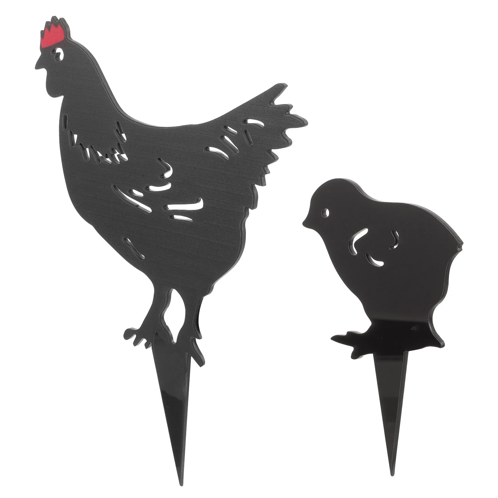 2 Pcs Outdoor Courtyard Decoration Garden Chicken Insert Lawn Stakes Decorative Sign Acrylic Simulation
2 Pcs Outdoor Courtyard Decoration Garden Chicken Insert Lawn Stakes Decorative Sign Acrylic Simulation