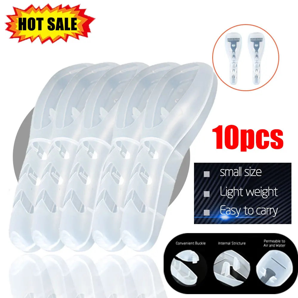 10pcs Portable Travel Men's Razor Case Shaving Machine Container Holder Shaver Box Transparent Plastic Razor Blades Storage Box
10pcs Portable Travel Men's Razor Case Shaving Machine Container Holder Shaver Box Transparent Plastic Razor Blades Storage Box
