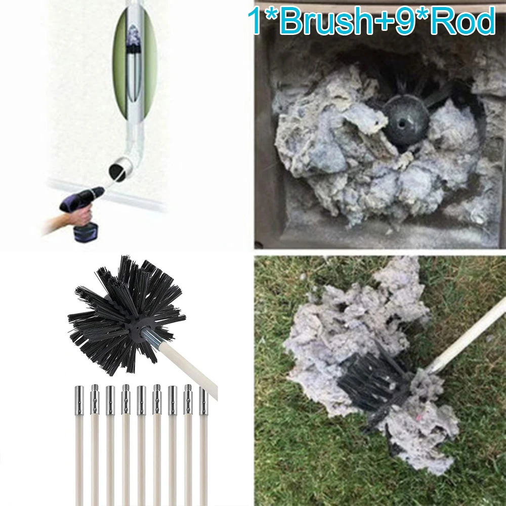 Soot Flexible Flue Brush Cleaning Rod Black + White Nylon Chimney Sweep Highly elastic Anti-aging Chimney Brush
Soot Flexible Flue Brush Cleaning Rod Black + White Nylon Chimney Sweep Highly elastic Anti-aging Chimney Brush