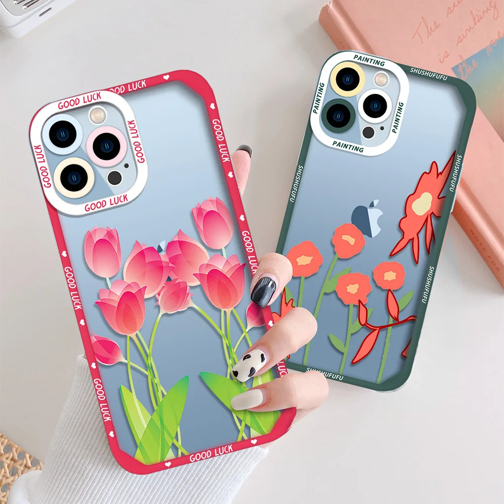 Tulip Flower Phone Case for IPhone 11 12 13 Pro SE2020 7 8 Plus MAX Mini XS X XR Fundas Camera Protection Back Shell Covers
Tulip Flower Phone Case for IPhone 11 12 13 Pro SE2020 7 8 Plus MAX Mini XS X XR Fundas Camera Protection Back Shell Covers