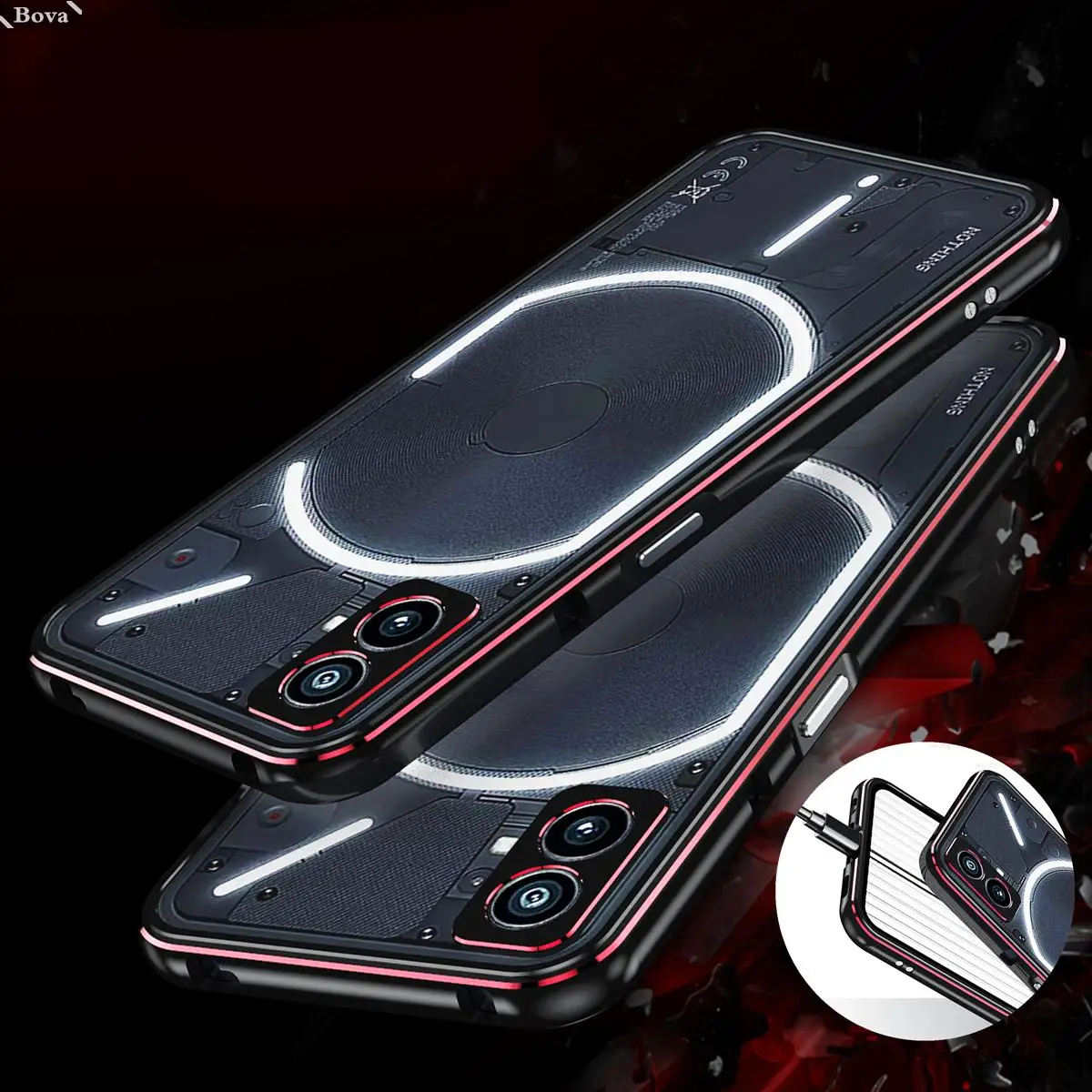 Luxury Deluxe Ultra Thin aluminum Bumper Case Phone Case for Nothing Phone 1 + 2 Film (1 Front +1 Rear)
Luxury Deluxe Ultra Thin aluminum Bumper Case Phone Case for Nothing Phone 1 + 2 Film (1 Front +1 Rear)