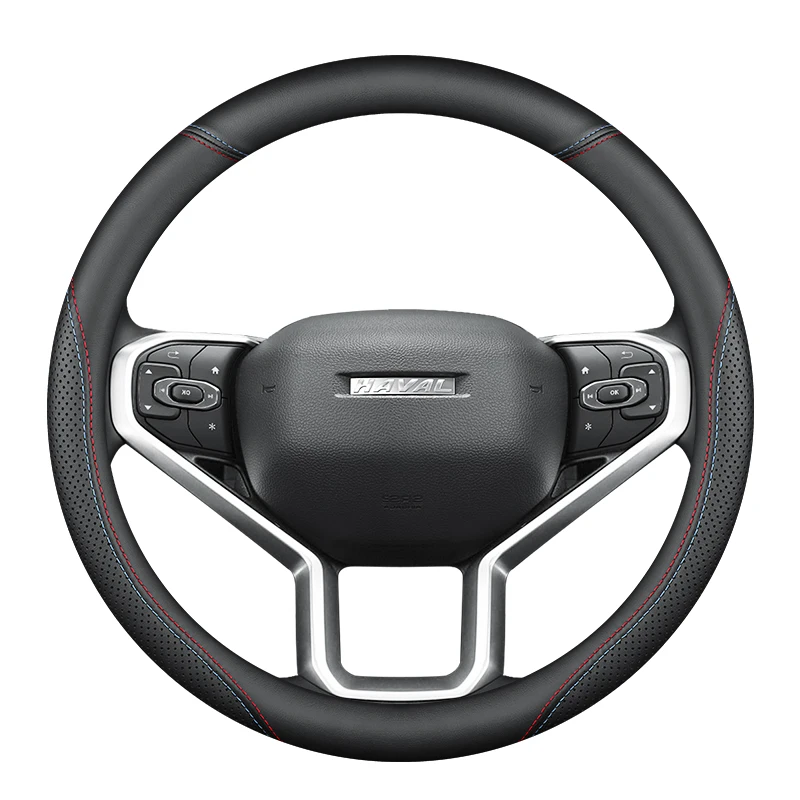 

For Haval H6 H2 H5 H7L H4 H9 H1 H8 M6 Leather Car Steering Wheel Cover, Stylish Non-Slip Leather Car Interior Universal