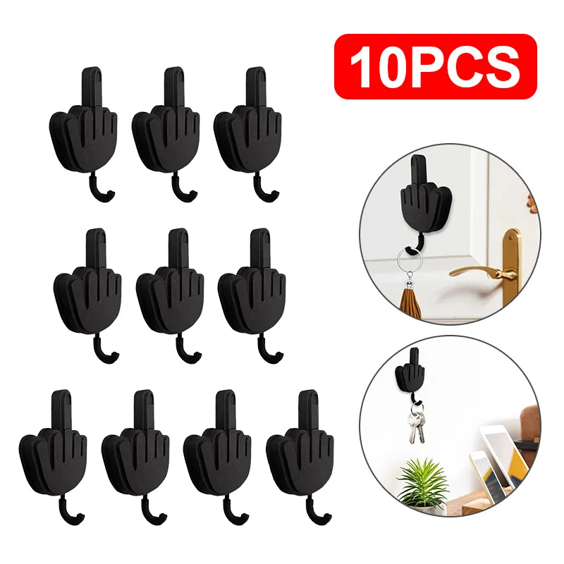 2-10pcs Middle Finger Key Hanger Key Hook Wall Clothes Hanger Room Decoration Punch-Free Sticky Hook Self Adhesive Hooks
2-10pcs Middle Finger Key Hanger Key Hook Wall Clothes Hanger Room Decoration Punch-Free Sticky Hook Self Adhesive Hooks