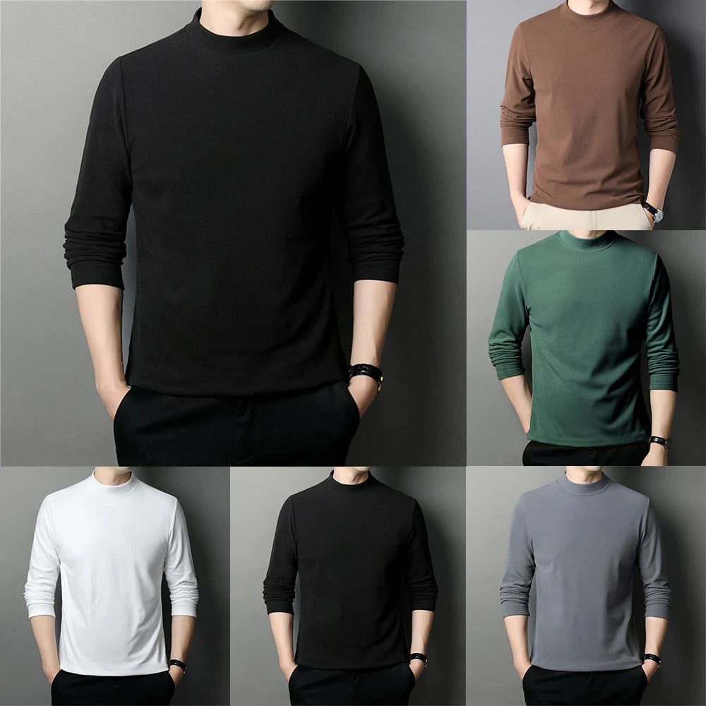 Autumn Winter New Vintage Solid Color Loose Casual Male Clothes Long Sleeve T-shirt For Man O Neck Tee Hom Warm Slim Fit T-Shirt
Autumn Winter New Vintage Solid Color Loose Casual Male Clothes Long Sleeve T-shirt For Man O Neck Tee Hom Warm Slim Fit T-Shirt