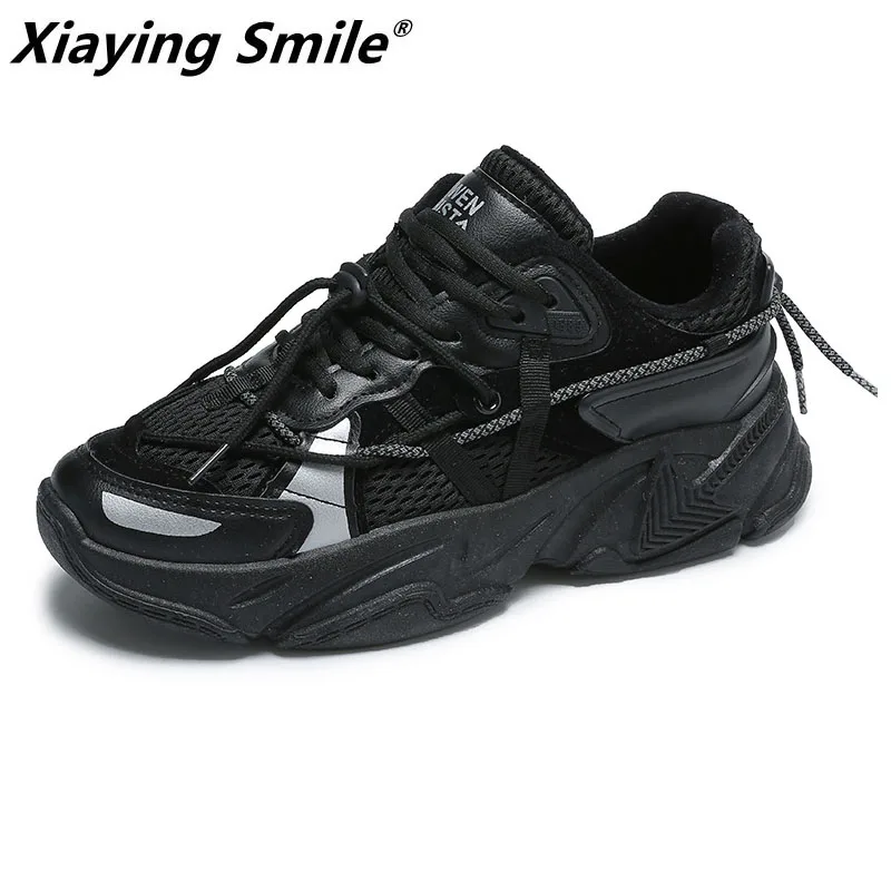 

Xiaying Smile New Walking Shoes Women Outdoor Skidproof Mesh Shoe Women Breathable Sport Zapatillas Deporte Mujer Sneakers