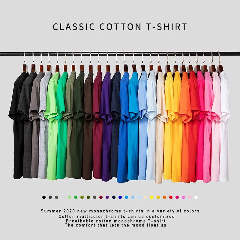 Men's New Summer Short Sleeve T-shirt 180g Combed Cotton Short Sleeved T-shirt for Men and Women, Round Neck Short Sleeved Solid
Men's New Summer Short Sleeve T-shirt 180g Combed Cotton Short Sleeved T-shirt for Men and Women, Round Neck Short Sleeved Solid