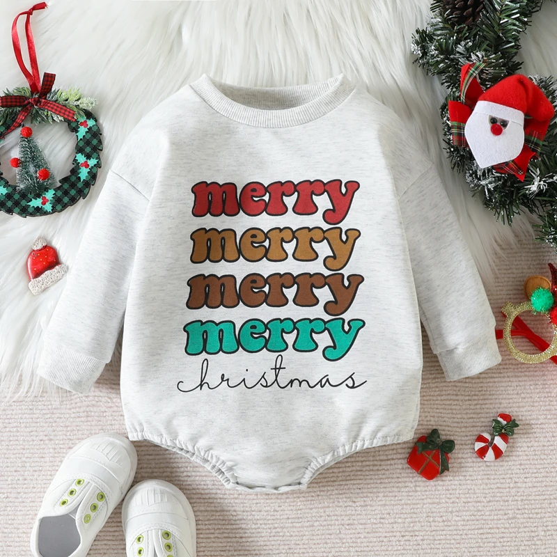Newborn Infant Baby Boys Girls Christmas Romper Cotton Letter Print Long Sleeve Sweatshirt Jumpsuit Toddler Clothes Outfits
Newborn Infant Baby Boys Girls Christmas Romper Cotton Letter Print Long Sleeve Sweatshirt Jumpsuit Toddler Clothes Outfits