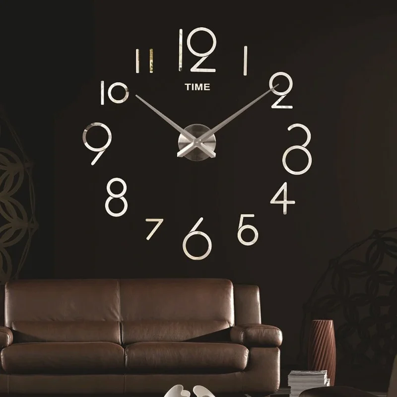 Frameless DIY Wall Mute Clock 3D Mirror Surface Sticker Home Office wall clock modern personality horloge murale home decor DK50
Frameless DIY Wall Mute Clock 3D Mirror Surface Sticker Home Office wall clock modern personality horloge murale home decor DK50